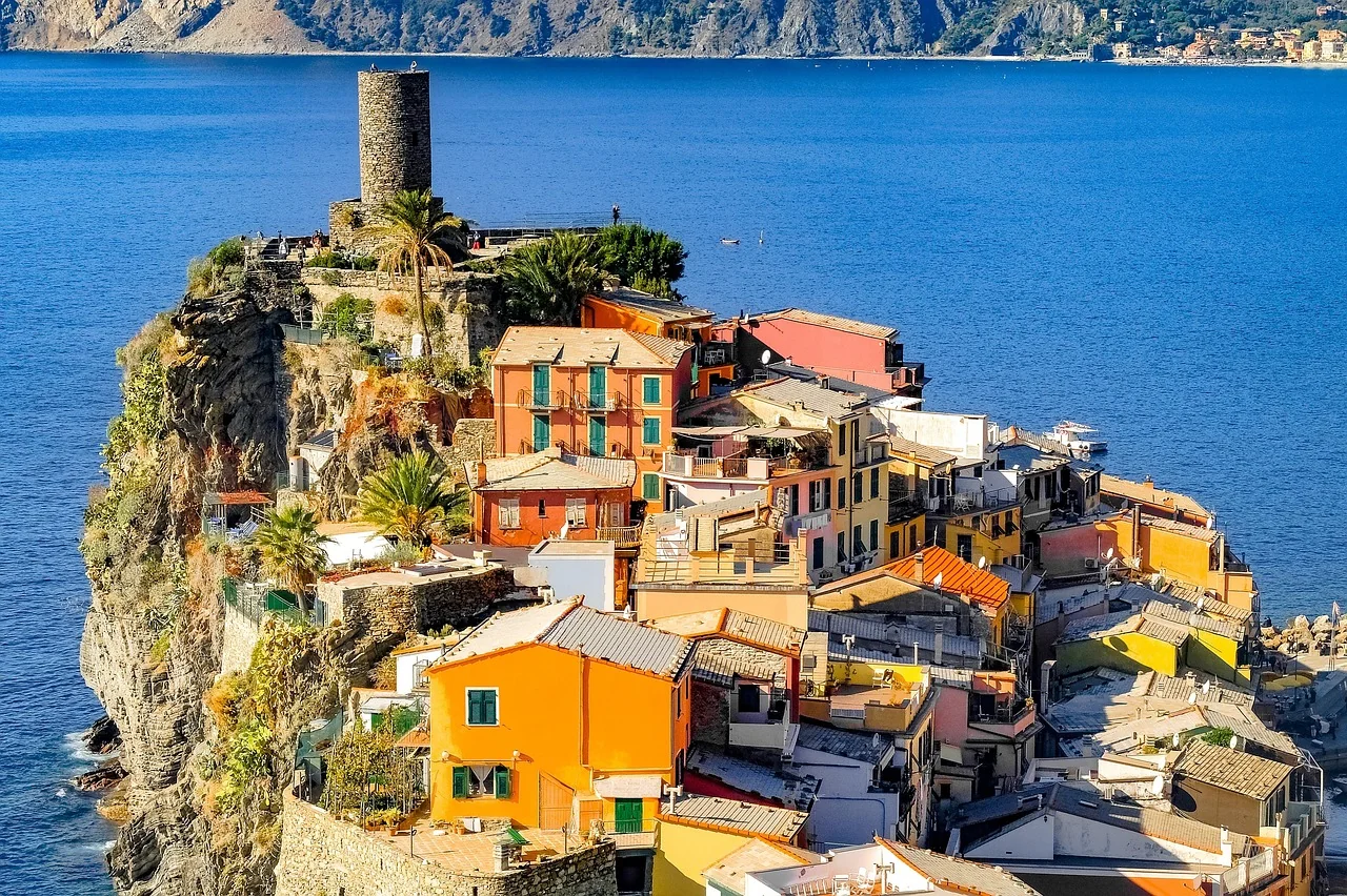Vernazza vista dall’alto nelle Cinque Terre